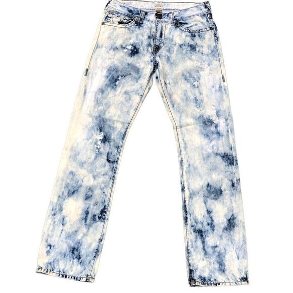 Vintage True Religion Jeans Size 34 RICKY SUPER T Blue - Picture 4 of 10